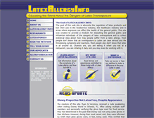 Tablet Screenshot of latexallergyinfo.com